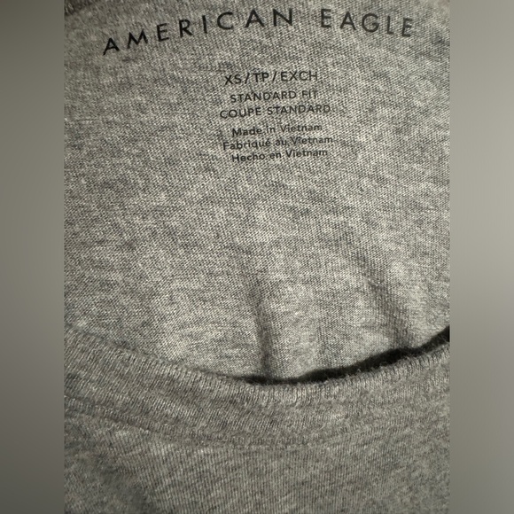 EUC American Eagle Grey and White Adventure Graphic Tee size XS - Picture 5 of 5